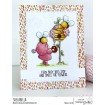 BUNDLE GIRL AND THE BEEHIVE RUBBER STAMP (INCLUDES 1 SENTIMENT)